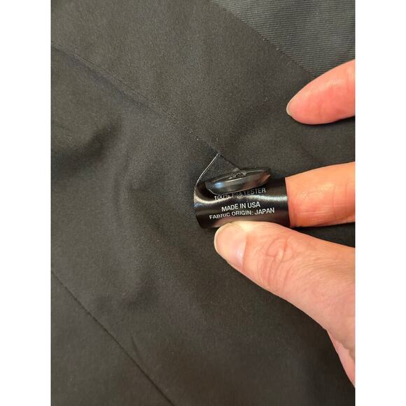 Argent Double Breasted Blazer Jacket BLACK Size 2 - Picture 7 of 10